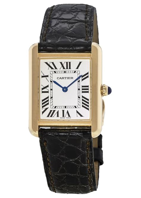 cartier tank watch women|pre owned cartier tank solo.